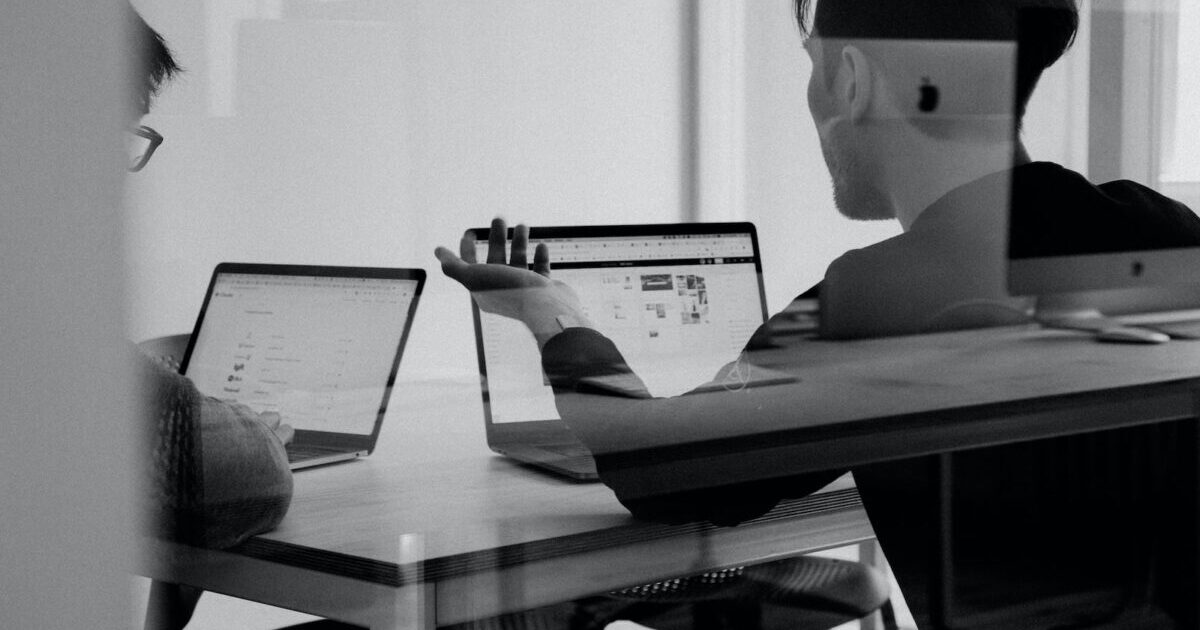 man using MacBook